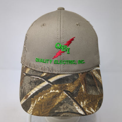 QEI Quality Electric Inc Strapback Hat Camouflage OS Adjustable Port Authority