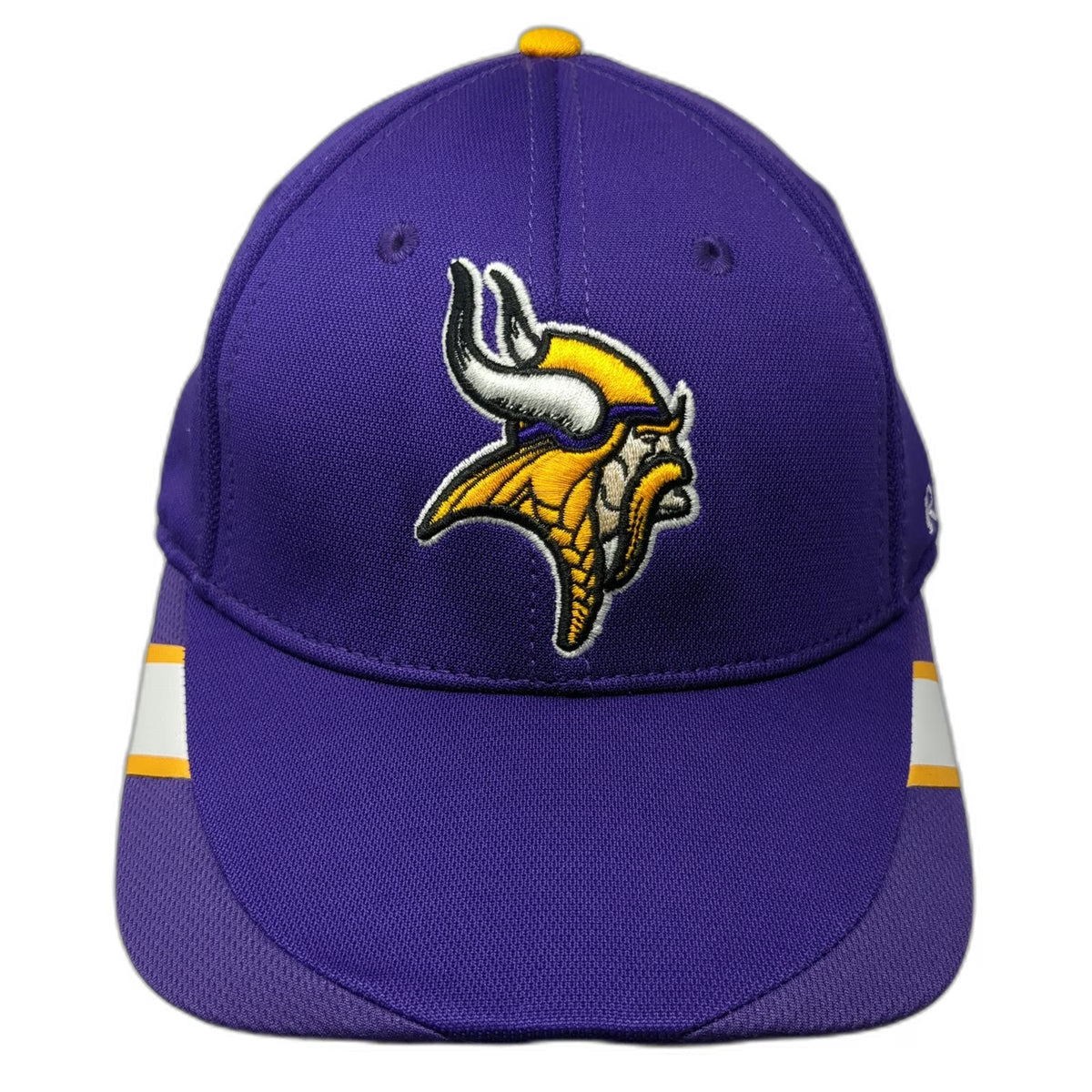 Minnesota Vikings NFL Reebok Cap Purple XL Onfield Stretch Fit Curved Brim Logo