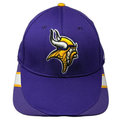 Minnesota Vikings NFL Reebok Cap Purple XL Onfield Stretch Fit Curved Brim Logo
