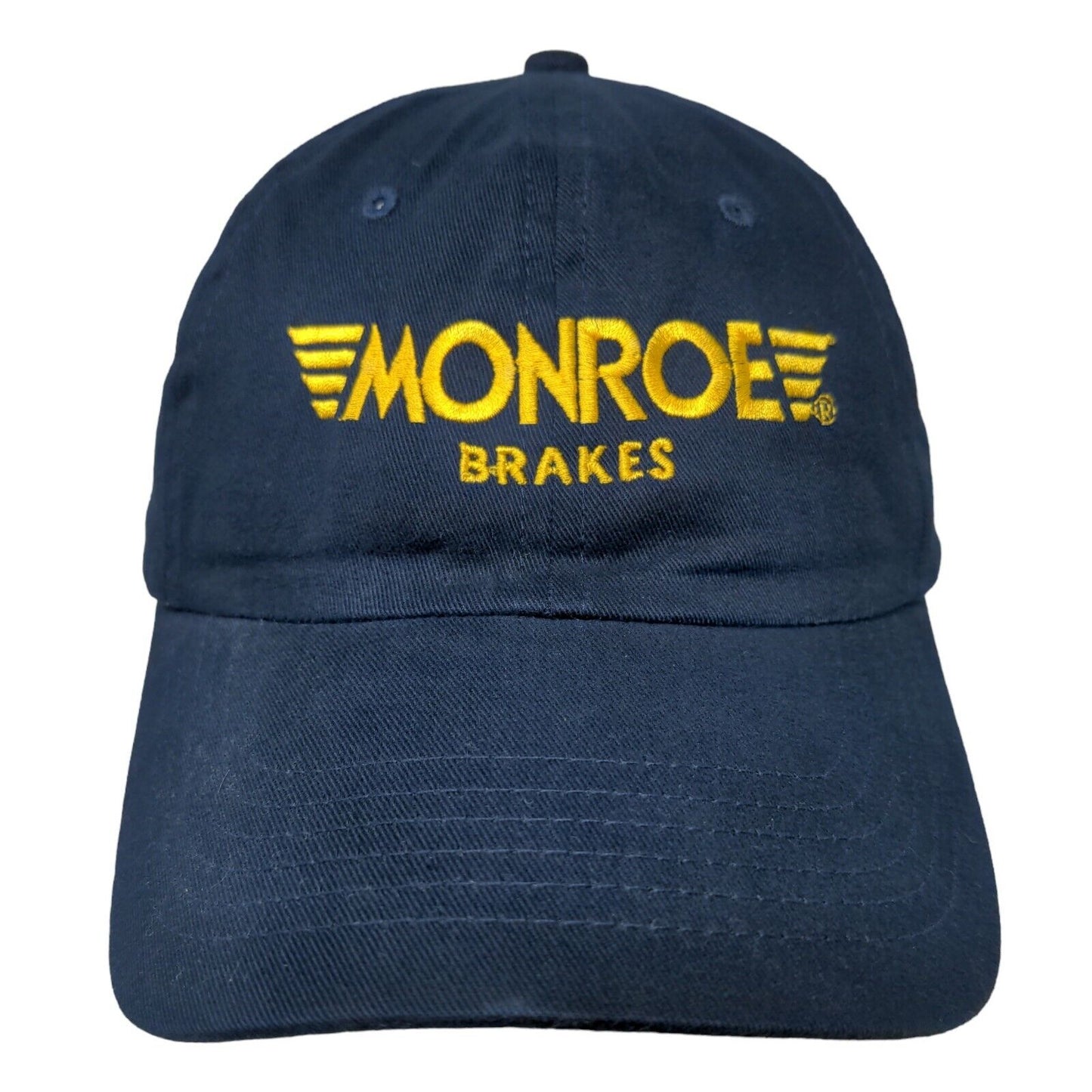 Monroe Brakes Men's Strapback Hat Blue Adjustable Embroidered Logo Cotton