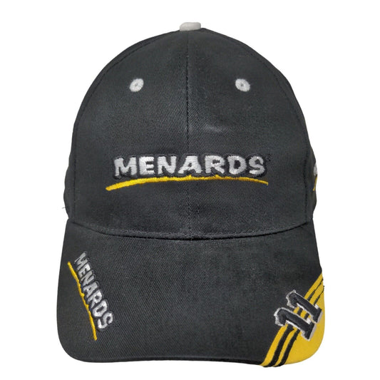 Menard's Men's Strapback Hat Black Adjustable Embroidered #11 Logo