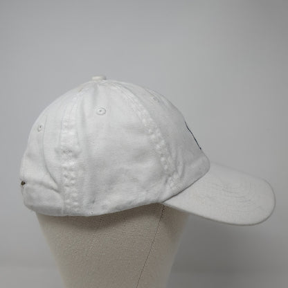 B Counter Slideback Baseball Cap White One Size Adjustable Embroidered 6 Panel