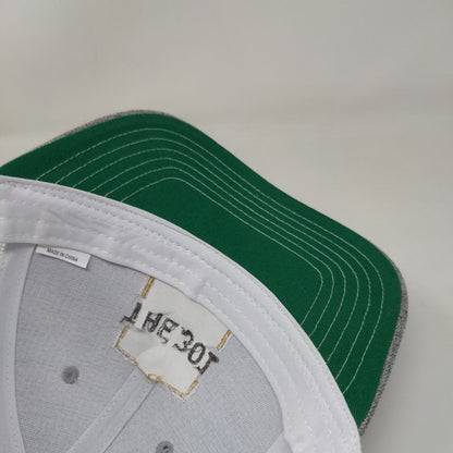 The 301 Snapback Trucker Hat Gray One Size Adjustable Mesh Back Cap America