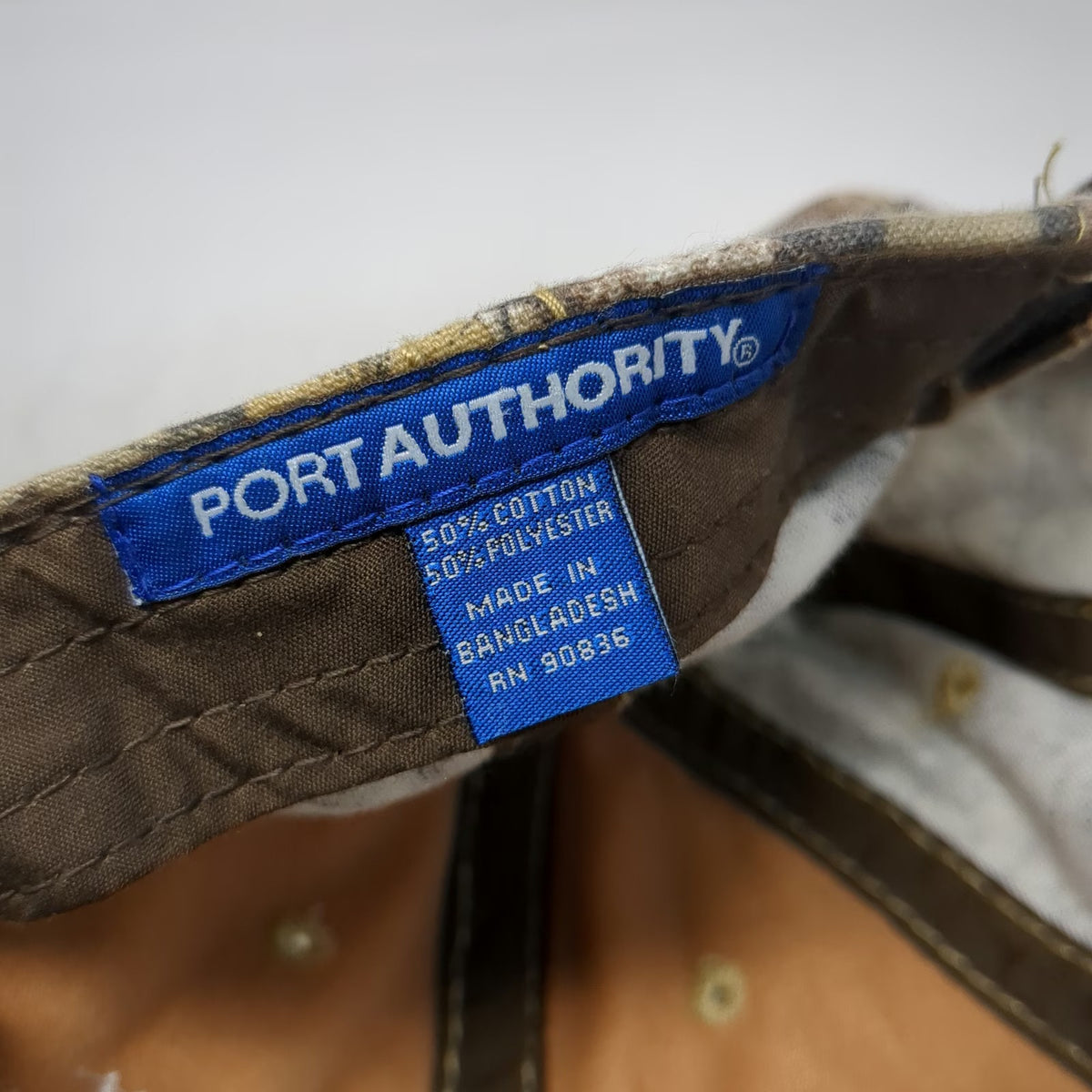 Port Authority Rhino Linings Tooele Utah Brown Camo Baseball Cap One Size Hat