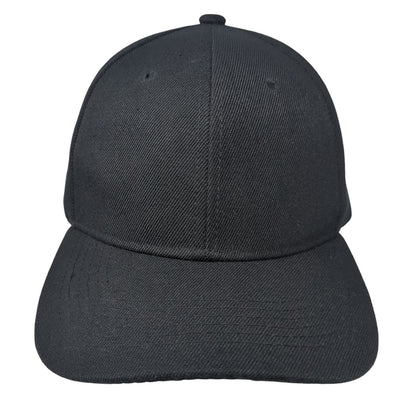 Unbranded Baseball Cap Black One Size Adjustable Vented Holes 6 Panel Blank