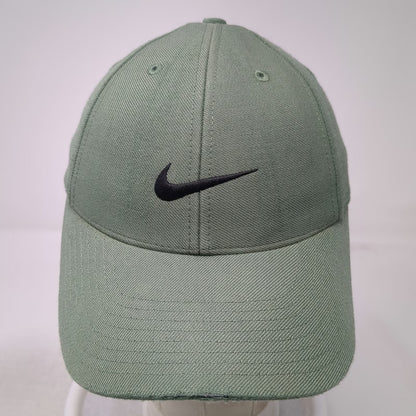 Nike Baseball Cap Green 7 1/4 Fitted Swoosh Logo Embroidered Cotton Hat