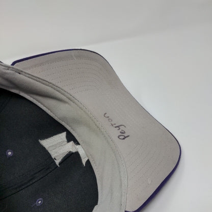 WV Snapback Hat Purple M/L Solid Adjustable Embroidered Richardson
