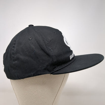 Bodybuilding.com Snapback Hat Black OSFA Solid Adjustable Embroidered