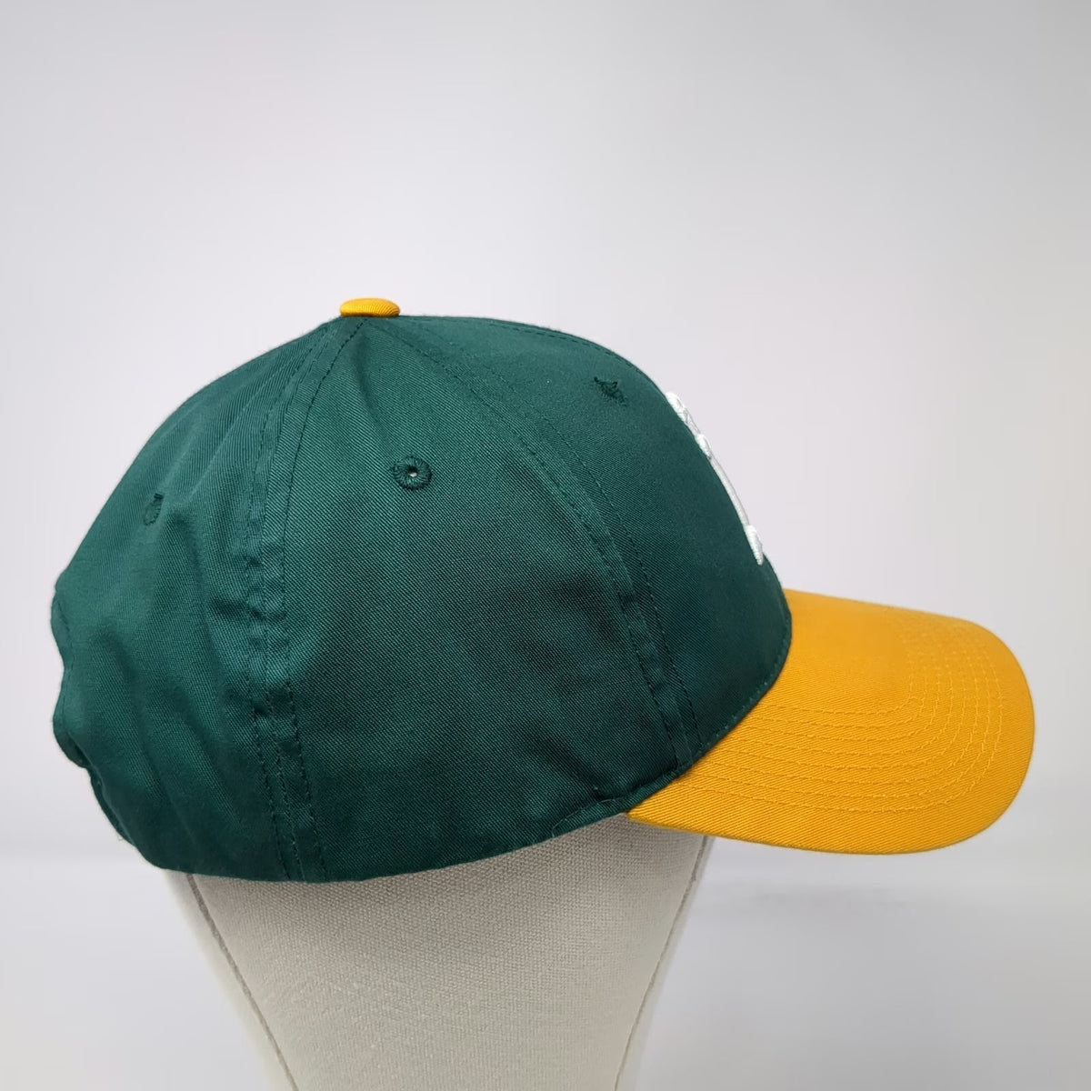 Outdoor Cap Baseball Cap Green Yellow One Size Oakland Athletics MLB Logo Hat