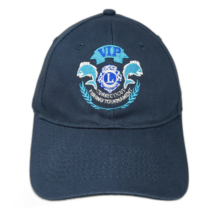 Port & Company Blue One Size Baseball Cap Hat VIP Fishing Tournament Lions Club