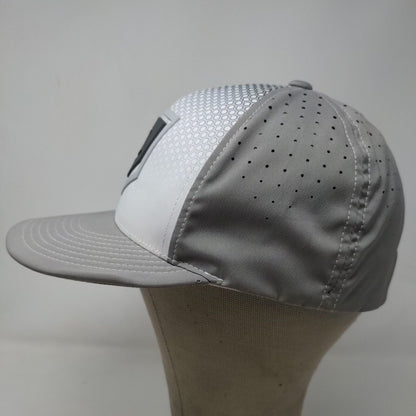 Evoshield Men's Fitted Hat Gray White Size S/M Embroidered Logo Poly Spandex