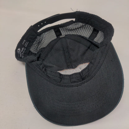Mossy Oak Snapback Trucker Hat Black One Size Adjustable Embroidered Outdoor Cap
