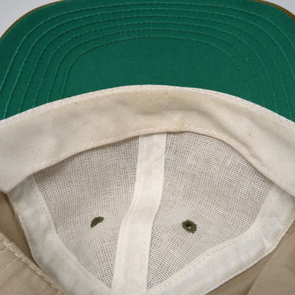 Fairway Blues Baseball Cap Beige Brown One Size Strapback Green Underbrim Golf