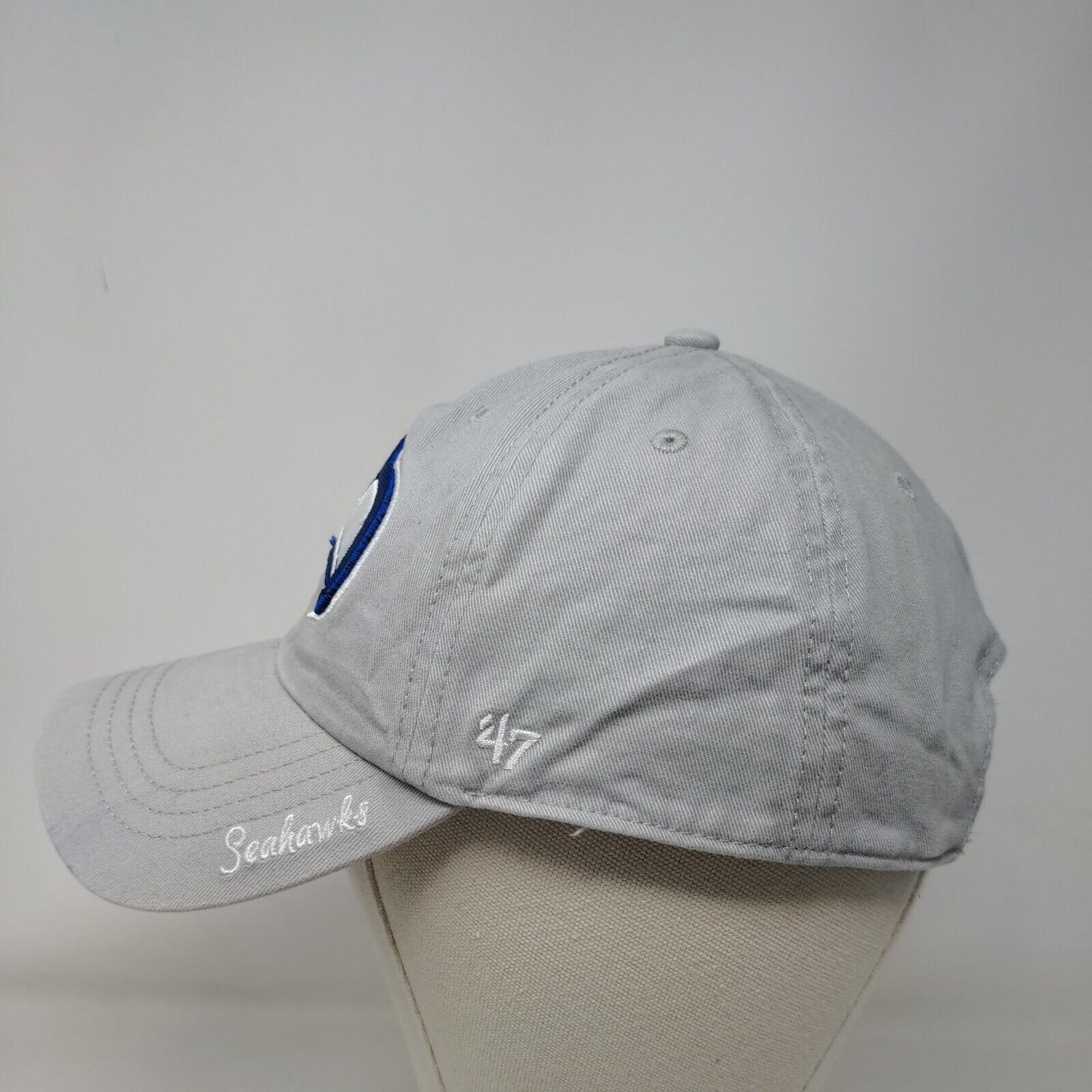 '47 Brand Women's Slideback Hat Gray Seattle Seahawks Embroidered Logo