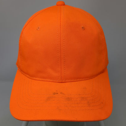 Outdoor Cap Snapback Orange OSFM Green Underbrim Blank Structured 6 Panel Hat