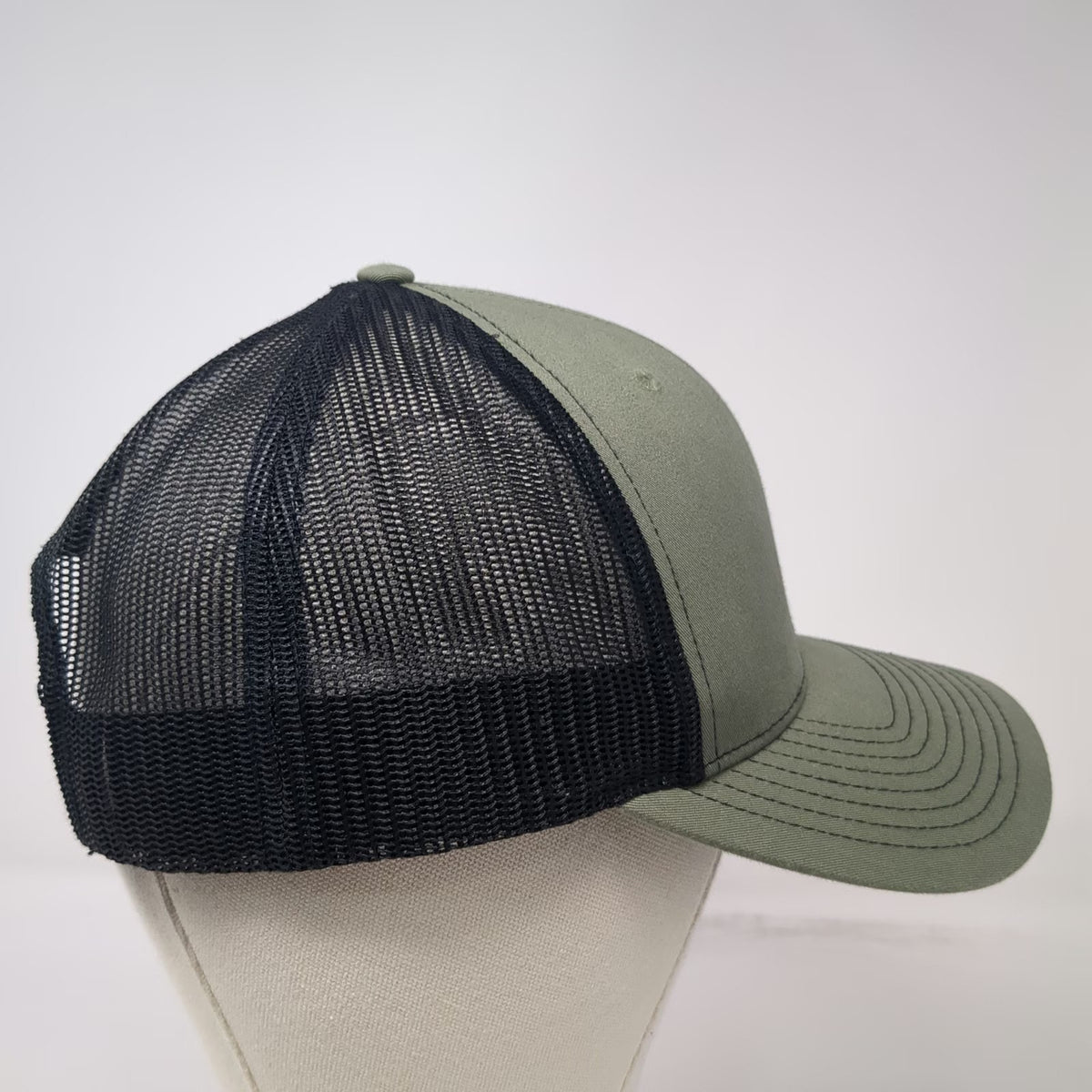 Richardson Trucker Hat Green One Size White Oil Technologies Mesh Snapback