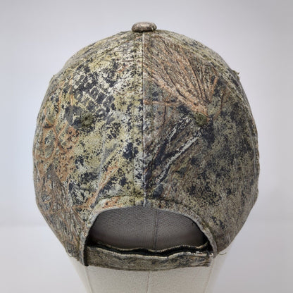Unbranded Strapback Hat Camouflage One Size Adjustable Vented Holes 6 Panel