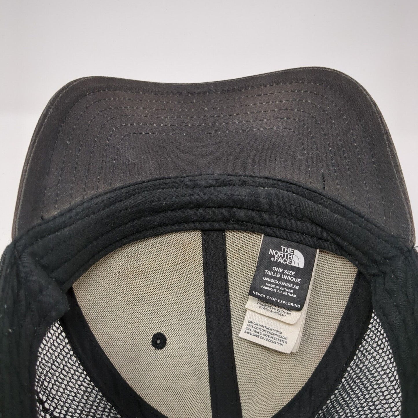 The North Face Bear Snapback Trucker Hat Brown One Size Mesh Back