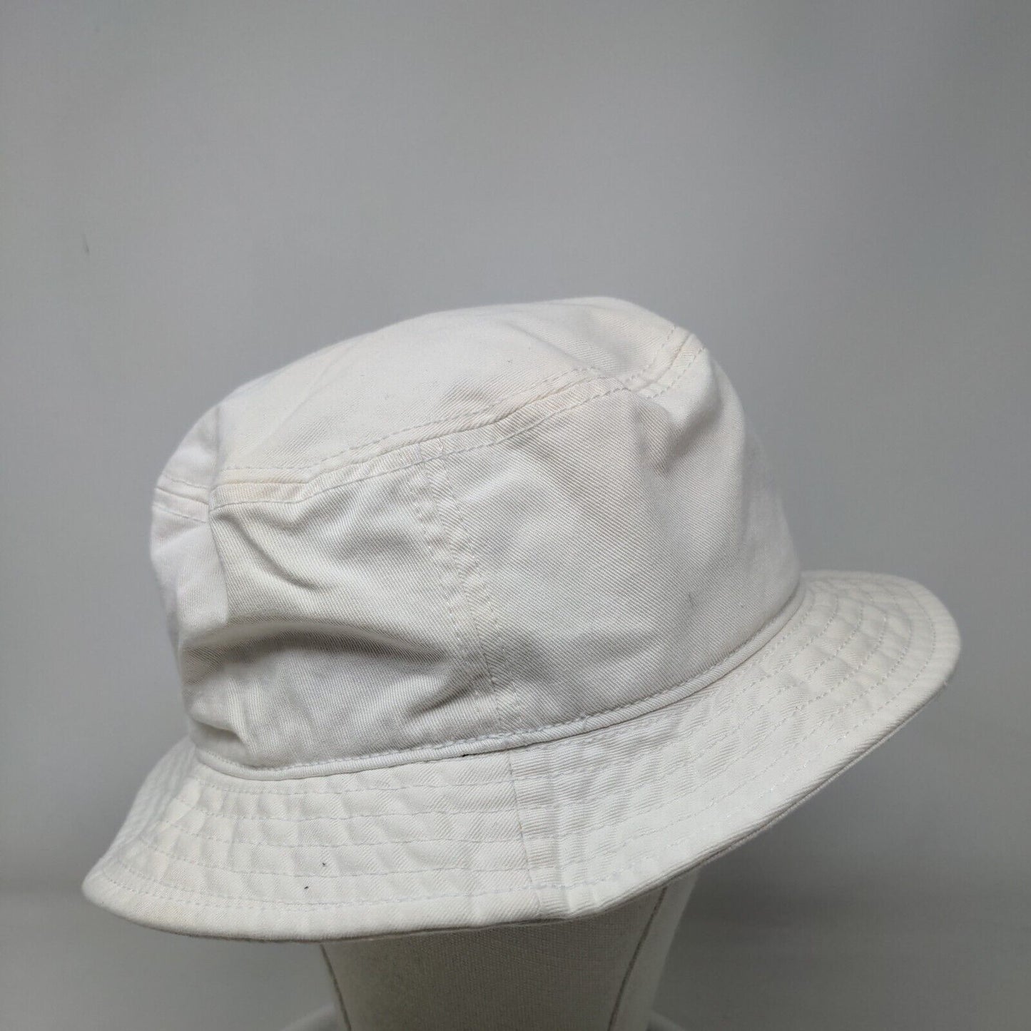 Adidas Bucket Hat Cream One Size Embroidered Logo Climalite Lightweight Cotton