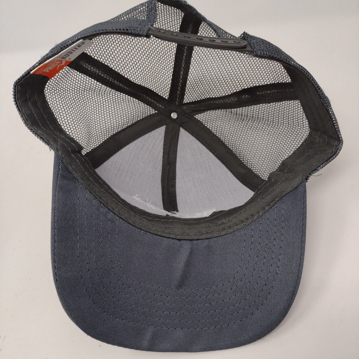 One America Financial Snapback Trucker Hat Gray OSFA Mesh Back Solid