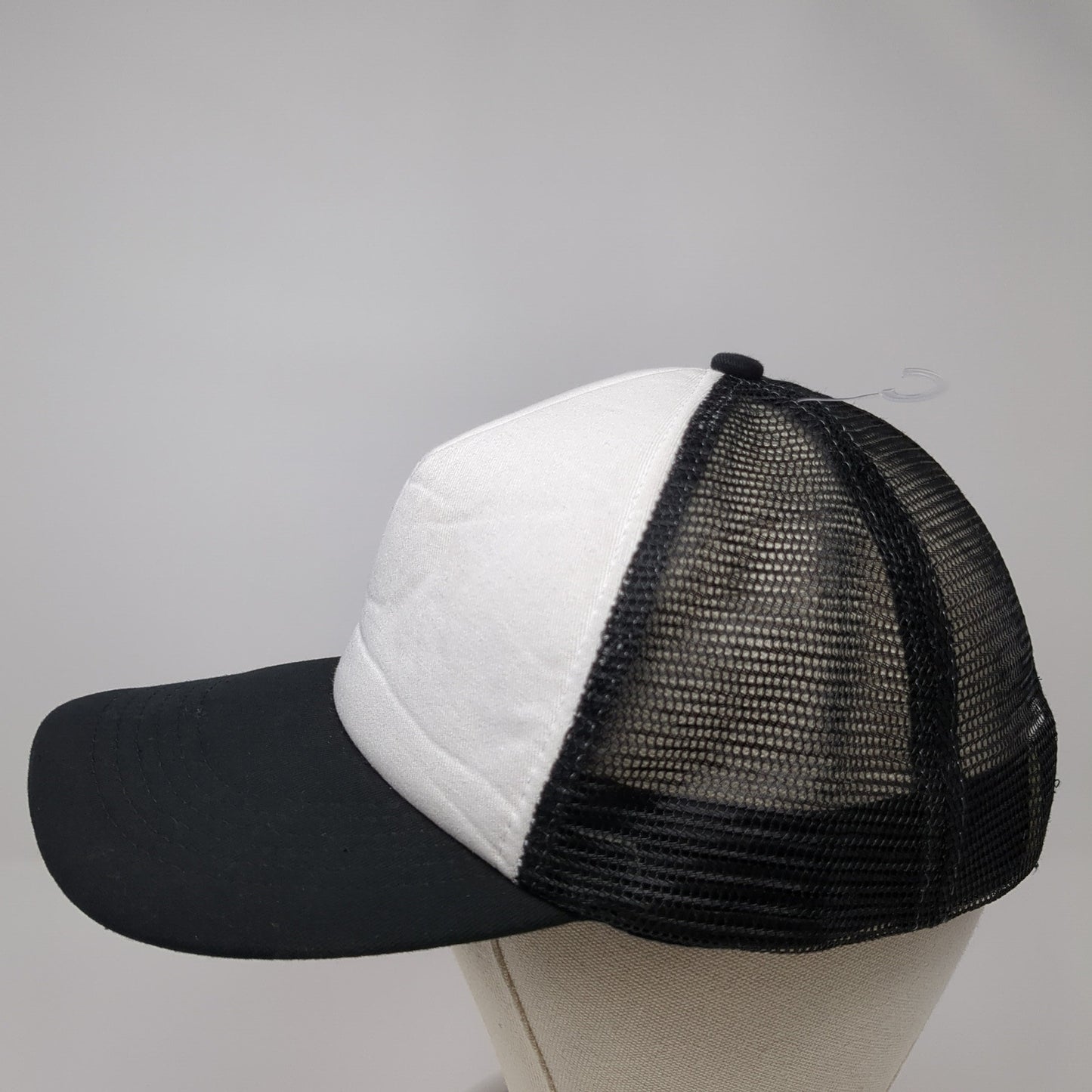 Unbranded Snapback Mesh Back Foam Trucker Hat Blank Distressed Cotton Blend