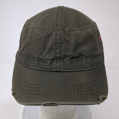 The Lucky Ones Cadet Army Cap Brown One Size Adjustable Distressed Otto