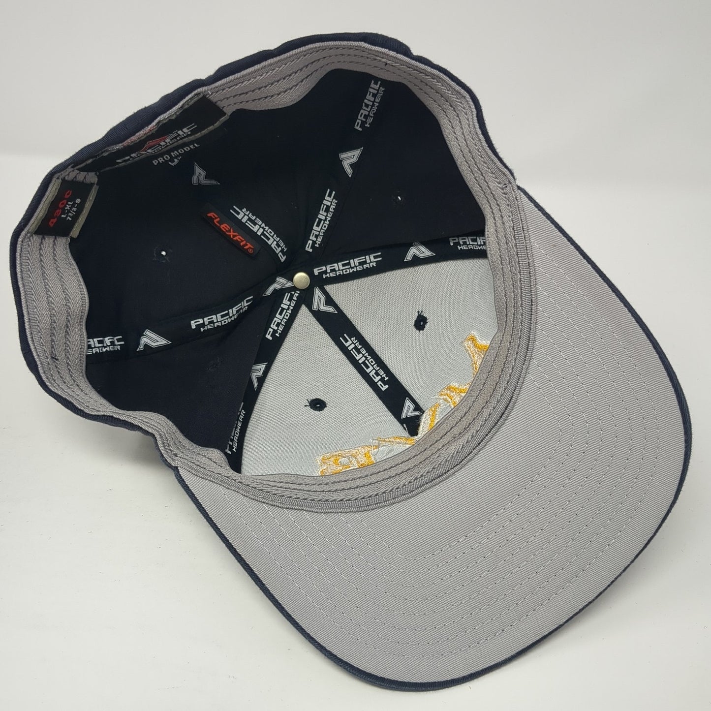 MYB Fitted Hat Blue 8 Embroidered Letters Flexfit Pacific Headwear