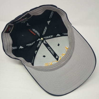 MYB Fitted Hat Blue 8 Embroidered Letters Flexfit Pacific Headwear