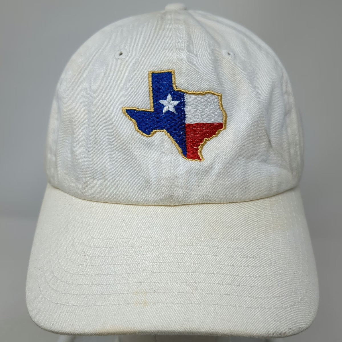 KBETHOS Baseball Cap White One Size Texas Flag Map Embroidery Adjustable Hat