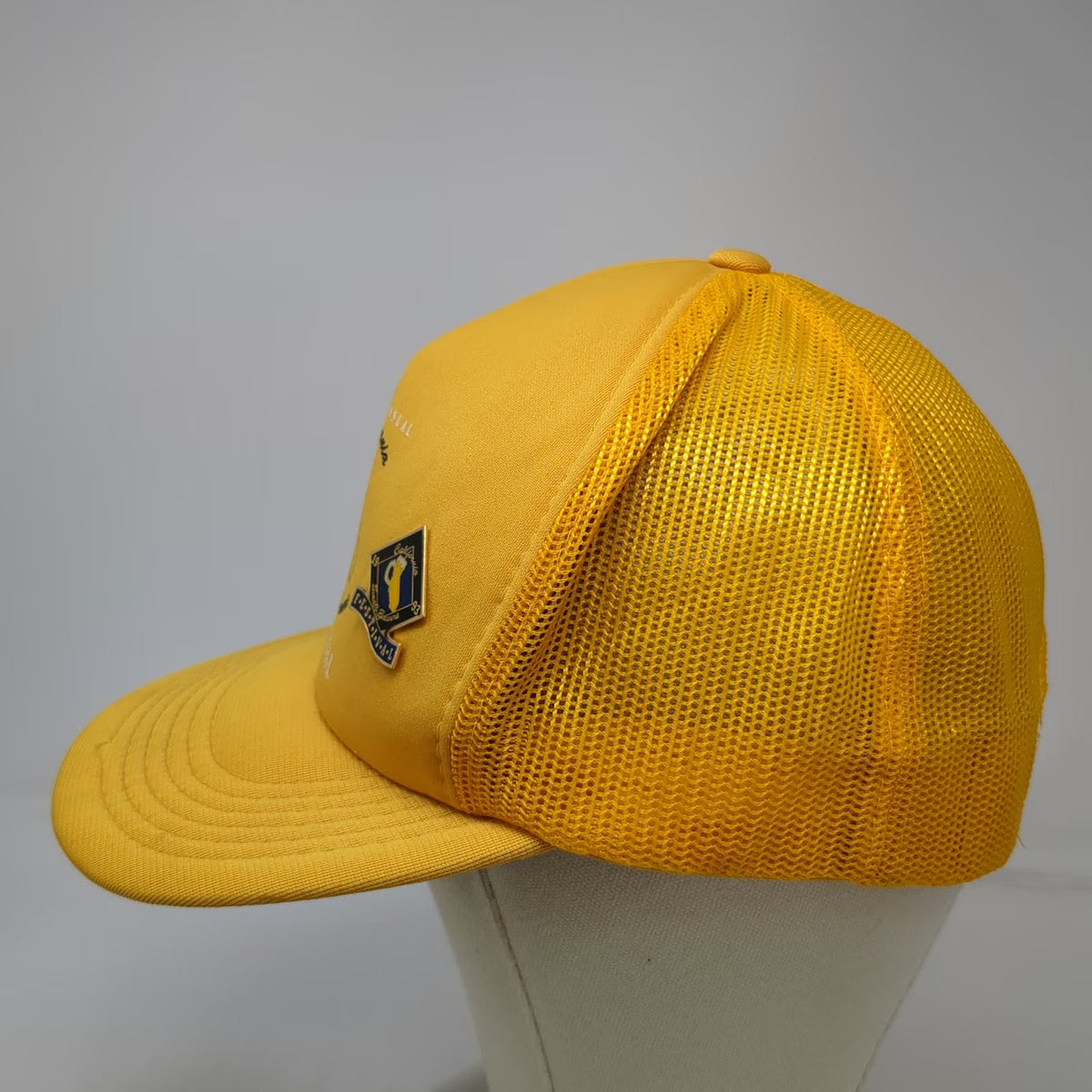 G.T. Lanning Yellow Trucker Hat California Small Brewers Festival 1993 One Size