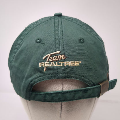 Realtree Baseball Cap Green One Size Team Logo Camo Fill Slideback Strap Hat