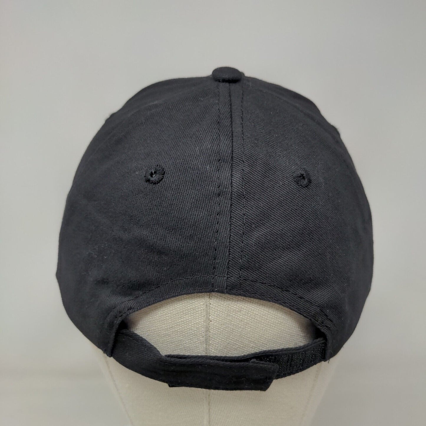 Starbucks Strapback Hat Black OSFA Employee Uniform Solid Vent Holes