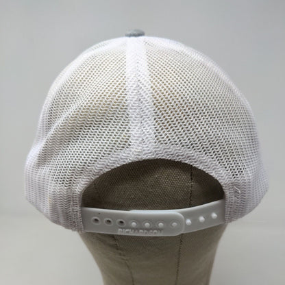 Richardson Men's Snapback Mesh Back Hat Blue Gray Embroidered Utility Logo