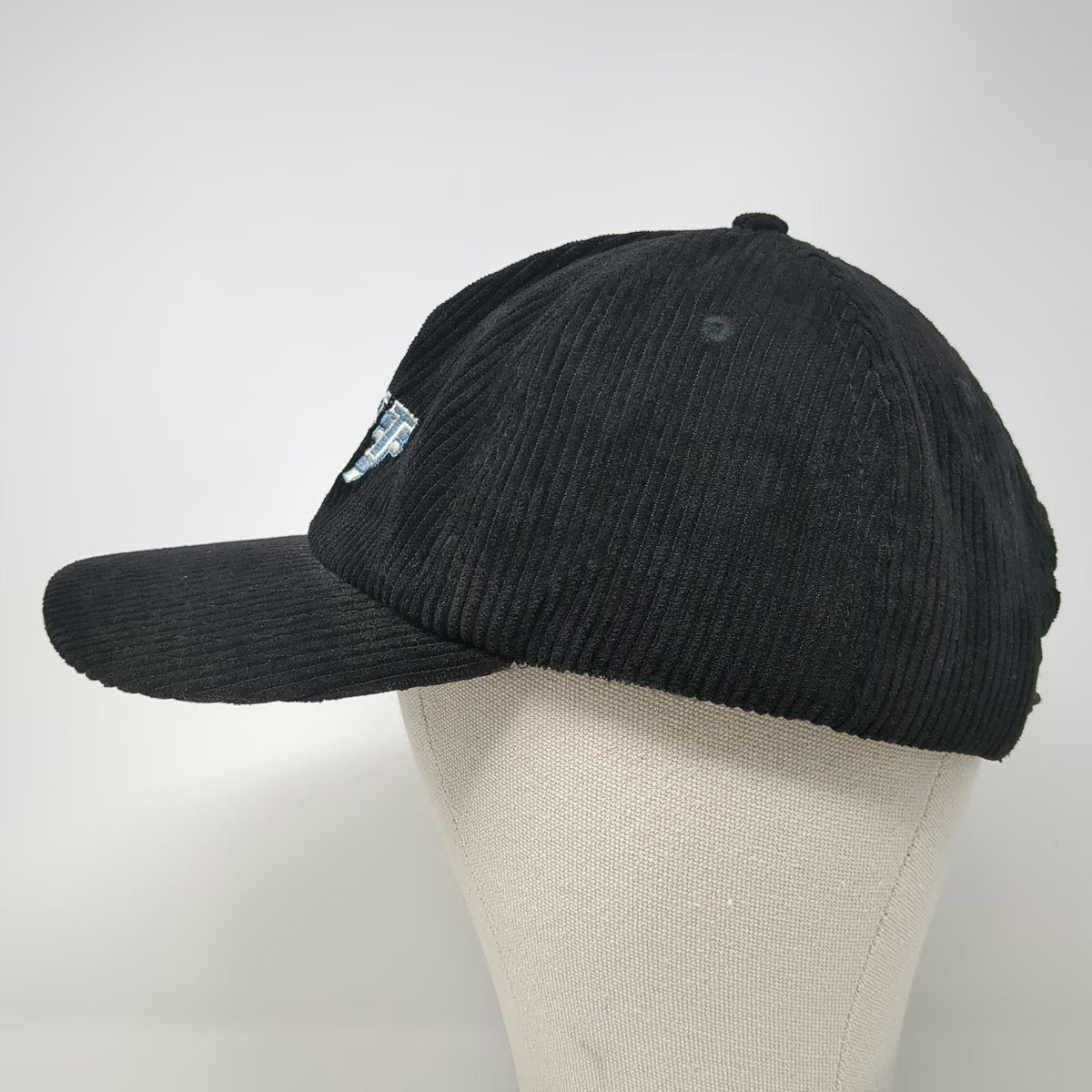 Monet Skateboards 5 Panel Black One Size Corduroy Embroidered Logo Skate Hat