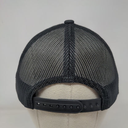 Brixton Snapback Mesh Back Trucker Hat Black One Size Solid Adjustable