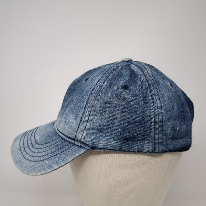 Unbranded Slideback Hat Blue One Size Adjustable Lightweight Denim Blank