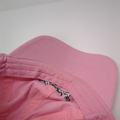 California Slideback Hat Pink One Size Adjustable Embroidered David And Young