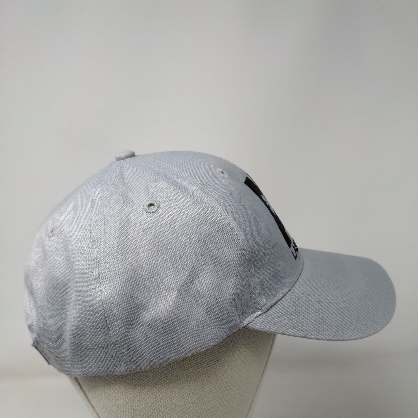 AK Last Frontier Strapback Hat Gray One Size Embroidered 6 Panel