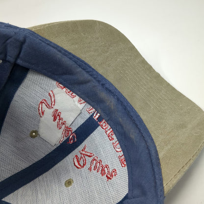 TEX KAP Baseball Cap Blue One Size Western Buckle Snake River Stampede Rodeo Hat