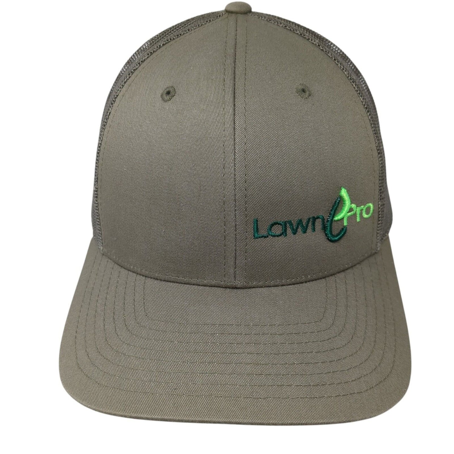 Lawn Pro Snapback Trucker Hat Green M/L Adjustable Mesh Back Richardson