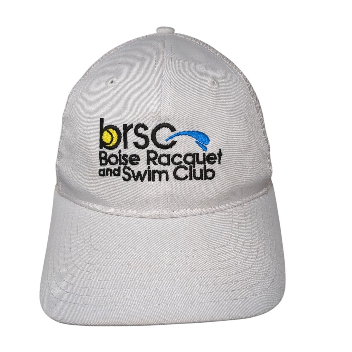 Boise Racquet and Swim Club Snapback Trucker Hat White One Size Mesh Back