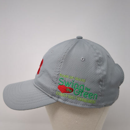Under Armour Strapback Hat Gray One Size Embroidered Swing for the Green