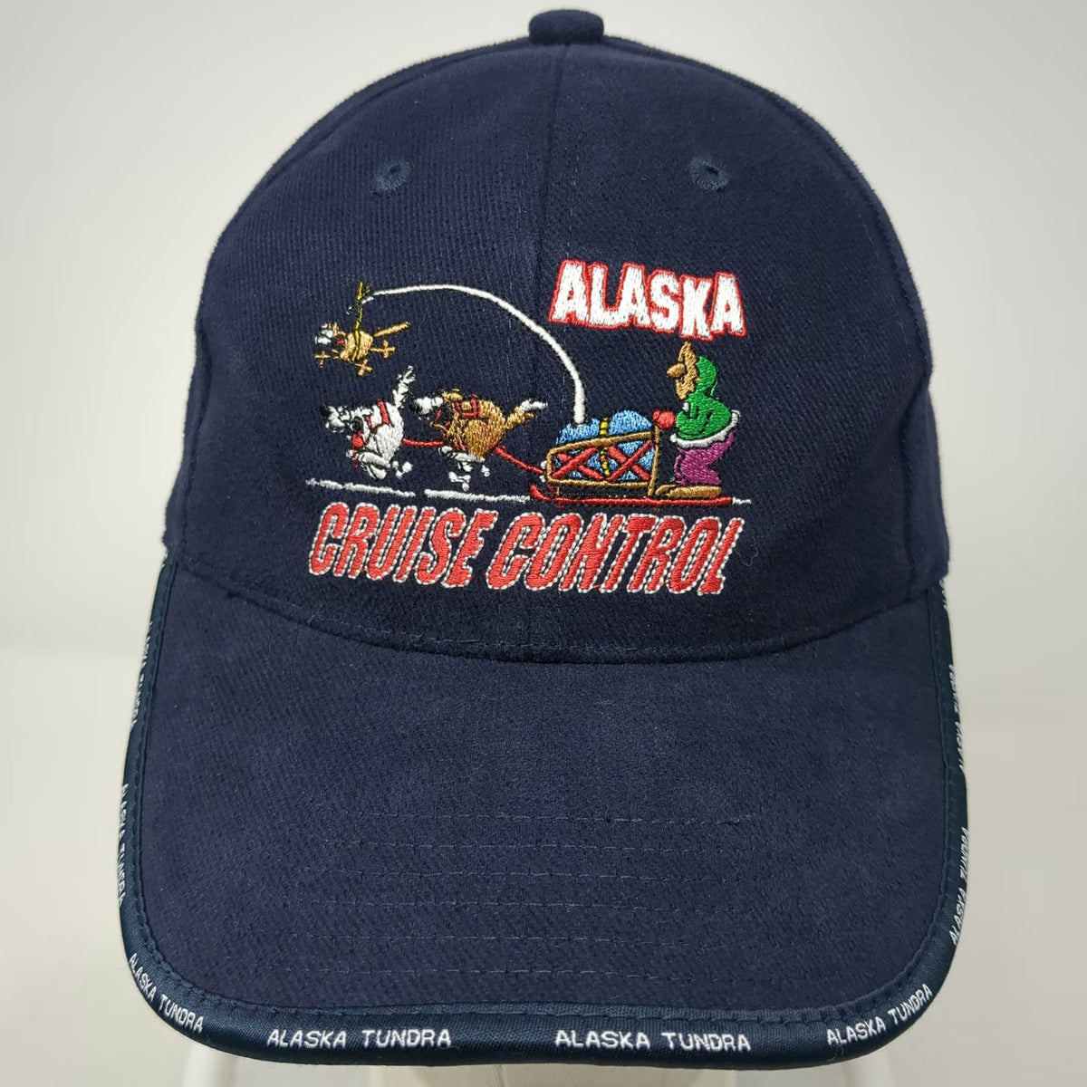 CH Sport Alaska Cruise Control Dog Sled Blue One Size Baseball Cap Hat Cotton