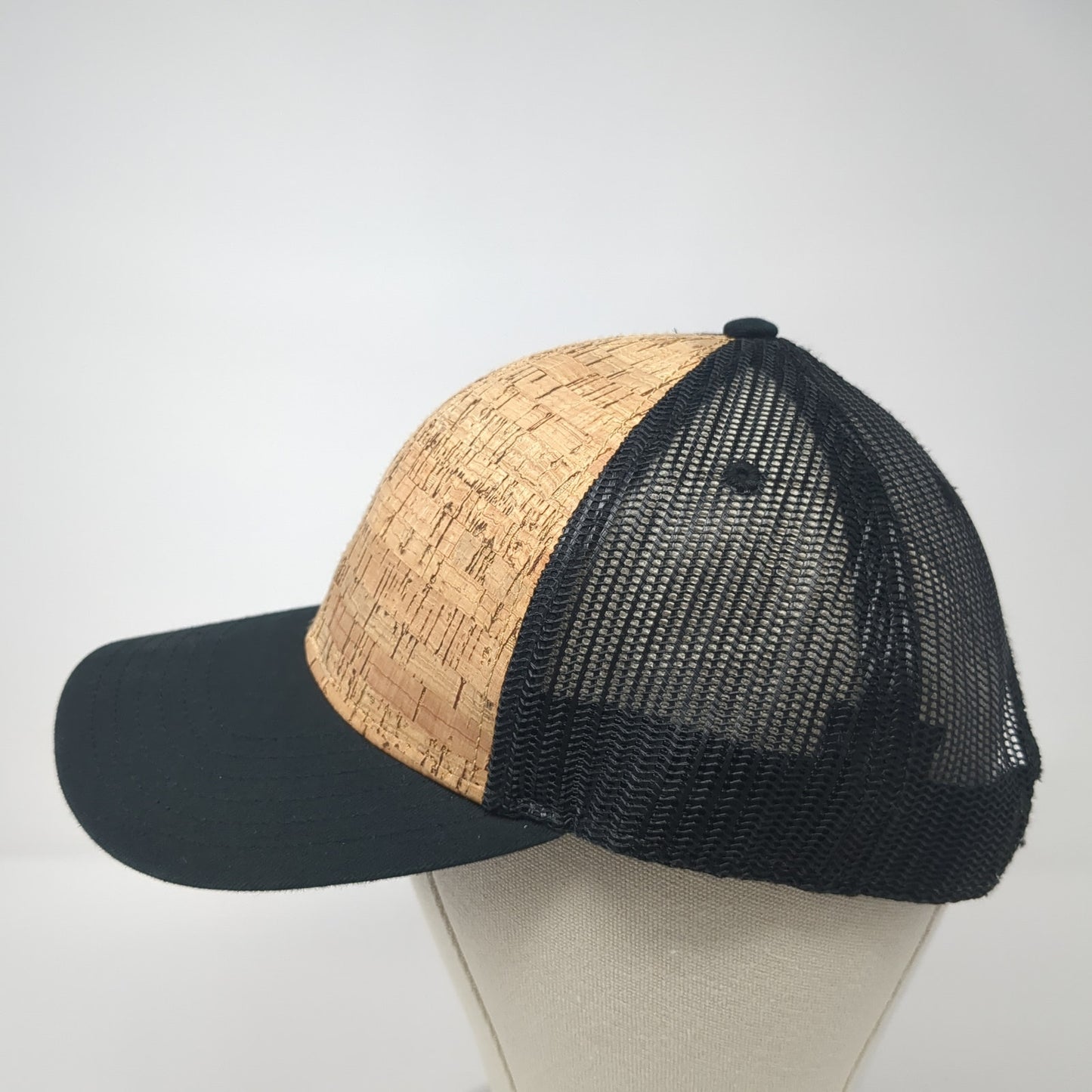 Idaho Mining Apparel Cork Trucker Hat Black One Size Adjustable Mesh Back Otto