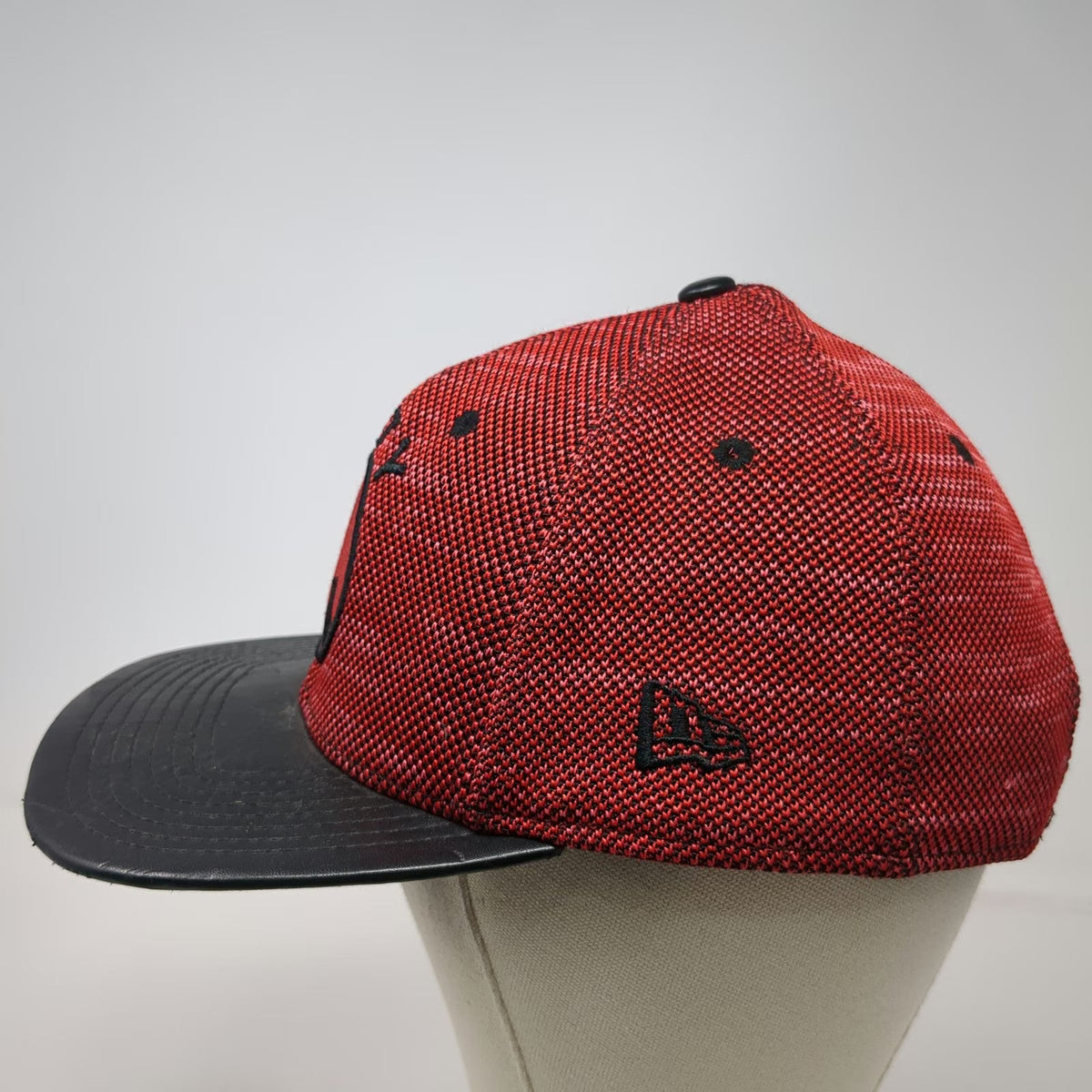 Golden State Warriors NBA New Era Snapback Hat Red Black OS 9FIFTY Flat Bill