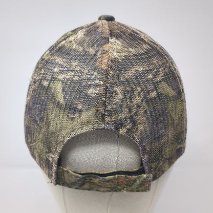 Mossy Oak Strapback Trucker Hat Multi One Size Mesh Back Camo Hunting