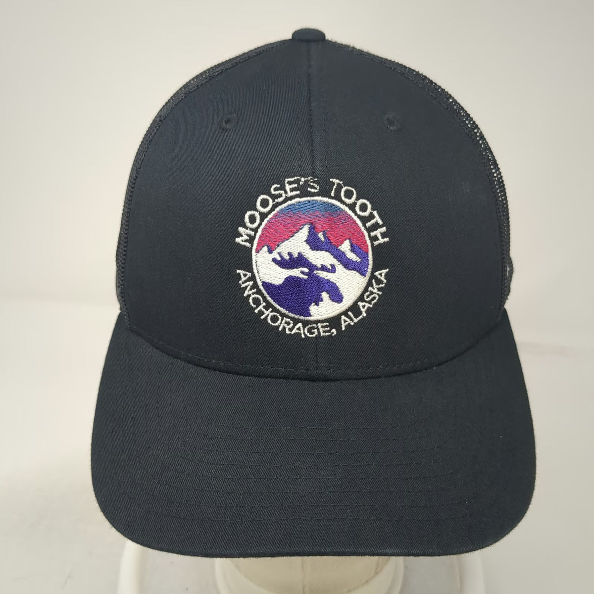 You Know. Trucker Hat Black One Size Moose's Tooth Anchorage Alaska Mesh Snap