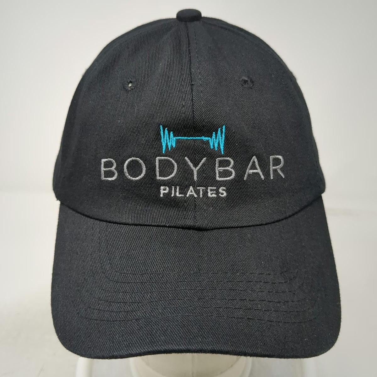 Bodybar Pilates Embroidery Black One Size Baseball Cap Adjustable Gym Hat