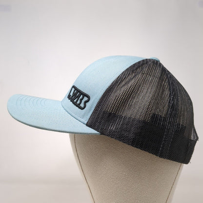 Pacific Headwear Snapback Trucker Hat Blue OS Adjustable Embroidered Mesh Back