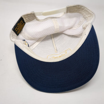 Grace Meat + Three Snapback Trucker Hat Blue One Size Mesh Back Yupoong